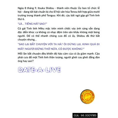Date A Live – Tập 6 – Tachibana Koushi, Tsunako