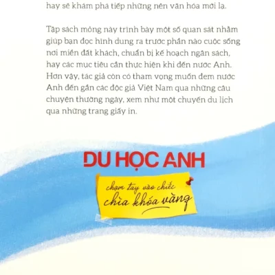 Du Học Anh Chạm Tay Vào Chiếc Chìa Khóa Vàng – Lê Thanh Hải