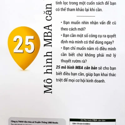25 Mô Hình MBA Căn Bản – Julian Birkinshaw, Ken Mark