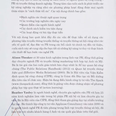 Bộ Công Cụ Chiến Lược Quan Hệ Công Chúng – Alison Theaker, Heather Yaxley