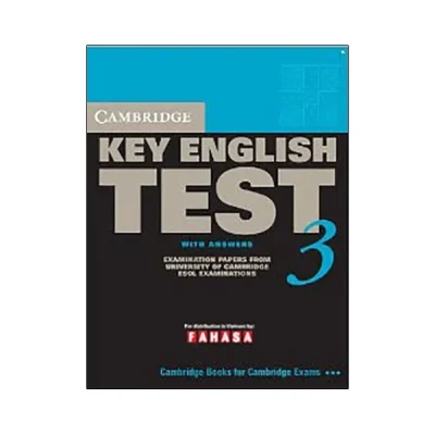 Cambridge Key English Test 3 with Answers FAHASA Reprint Edition – Cambridge