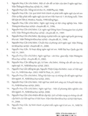 Sự Hình Thành Và Phát Triển Ngôn Ngữ Ở Trẻ Em – Nguyễn Huy Cần