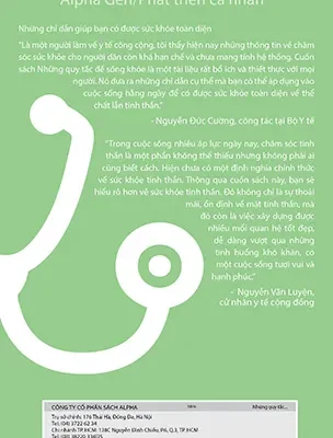 Những Quy Tắc Để Sống Khỏe (Tái Bản 2018) – Alpha Books biên soạn