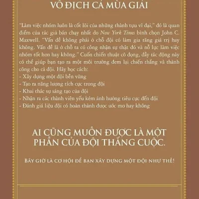 Làm Việc Nhóm 101 – Những Điều Nhà Lãnh Đạo Cần Biết – John C. Maxwell