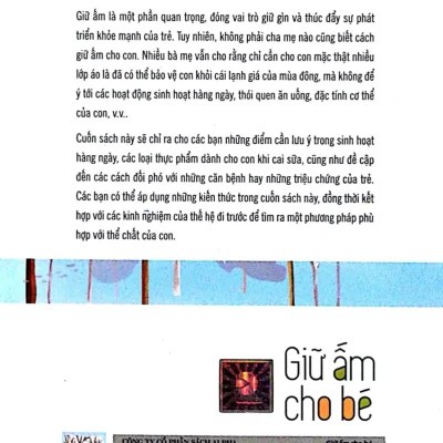 Tủ Sách Nhật Dành Cho Phụ Huynh Việt – Giữ Ấm Cho Bé – Yumi Ishihara, Nina Ishihara