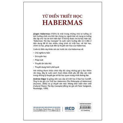 Từ Điển Triết Học Habermas – Andrew Edgar