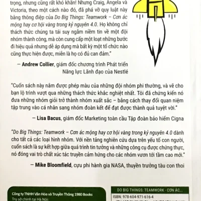 Do Big Things – TeamWork – Cơn Ác Mộng Hay Cơ Hội Vàng Trong Kỷ Nguyện 4.0 – Craig W. Ross, Angela V. Paccione, Victoria L. Roberts