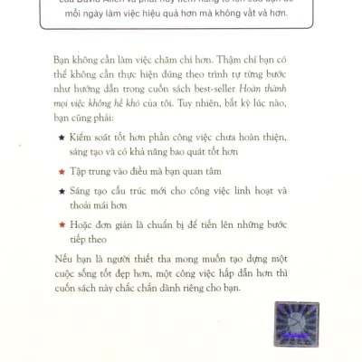 Sẵn Sàng Cho Mọi Việc (Tái Bản 2018) – David Allen