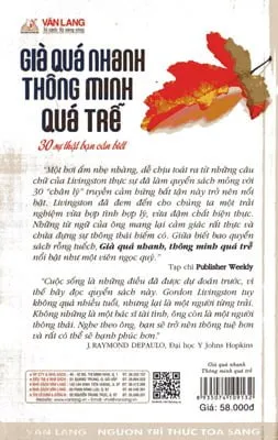 Già Quá Nhanh Thông Minh Quá Trễ – 30 Sự Thật Bạn Cần Biết – Gordin Livingston