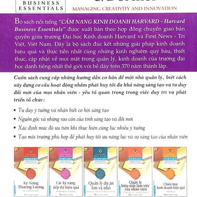 Cẩm Nang Kinh Doanh – Quản Lý Tính Sáng Tạo Và Đổi Mới (Tái Bản 2016) – Harvard Busness School