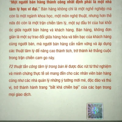 72 Thuật Tấn Công Tâm Lý Trong Bán Lẻ – Alpha Books biên soạn