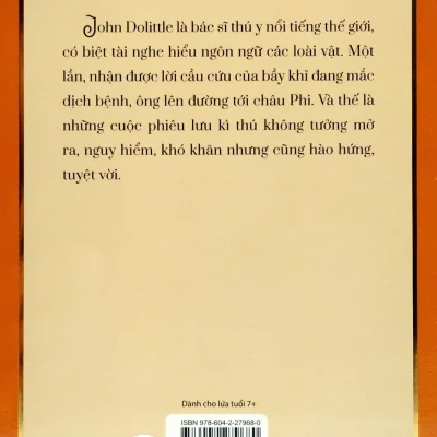 Văn Học Anh – Tác Phẩm Chọn Lọc – Những Cuộc Phiêu Lưu Của Bác Sĩ Dolittle – Hugh Lofting