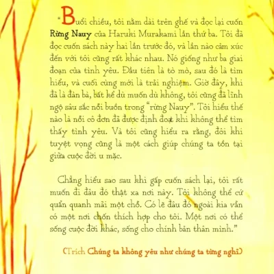 Chúng Ta Không Yêu Như Chúng Ta Từng Nghĩ – Trần Nguyễn Huyền Trâm