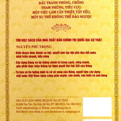 Đấu Tranh Phòng, Chống Tham Nhũng, Tiêu Cực: Một Việc Làm Cần Thiết, Tất Yếu; Một Xu Thế Không Thể Đảo Ngược – Nguyễn Phú Trọng