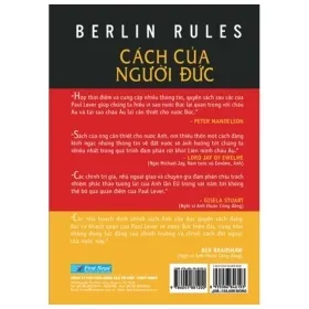 Berlin Rules – Cách Của Người Đức – Paul Lever