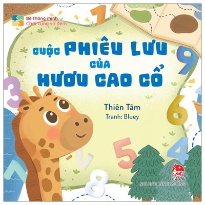 Bé Thông Minh - Chơi Cùng Số Đếm - Cuộc Phiêu Lưu Của Hươu Cao Cổ (2025) (Bìa Cứng) - Thiên Tâm, Bluey