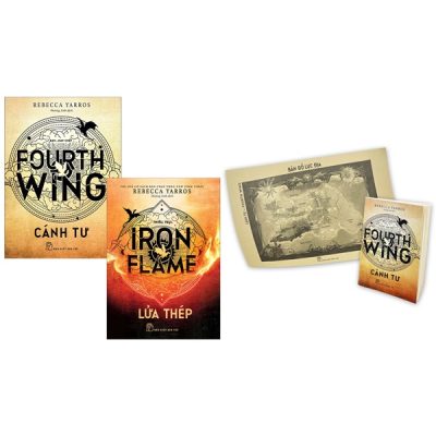 Combo Sách Fourth Wing - Cánh Tư + Iron Flame - Lửa Thép (Bộ 2 Cuốn) - Rebecca Yarros