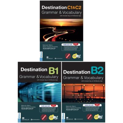 Combo Sách Destination - Grammar And Vocabulary with Answer Key - B1 + B2 + C1 And C2 (Không Đáp Án) (Bộ 3 Cuốn) (2025) - Malcolm Mann, Steve Taylore-Knowles