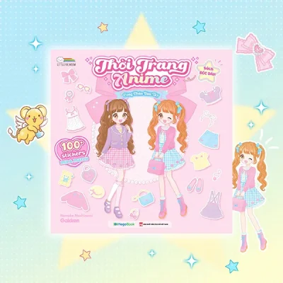 Sách Bóc Dán – Thời Trang Anime – Công Chúa Dâu Tây (2025) – Little Rainbow, Namoko Machinami, Gakken