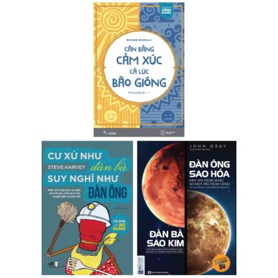 Combo Sách Đàn Ông Sao Hỏa - Đàn Bà Sao Kim + Cân Bằng Cảm Xúc, Cả Lúc Bão Giông + Cư Xử Như Đàn Bà, Suy Nghĩ Như Đàn Ông (Bộ 3 Cuốn) - John Gray, Richard Nicholls, Steve Harvey