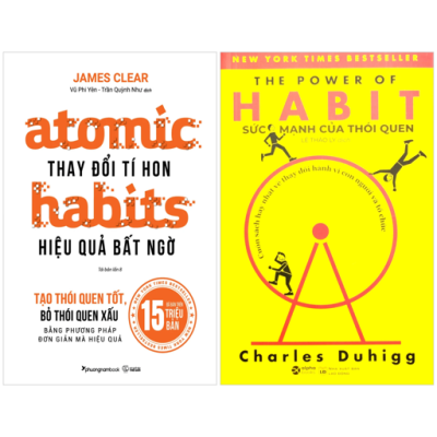 Combo Sách Atomic Habits - Thay Đổi Tí Hon Hiệu Quả Bất Ngờ + The Power Of Habit - Sức Mạnh Của Thói Quen (Bộ 2 Cuốn) - James Clear, Charles Duhigg