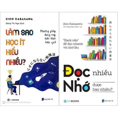 Combo Sách Làm Sao Học Ít Hiểu Nhiều? + Đọc Nhiều Nhớ Được Bao Nhiêu? (Bộ 2 Cuốn) (2019) - Zion Kabasawa