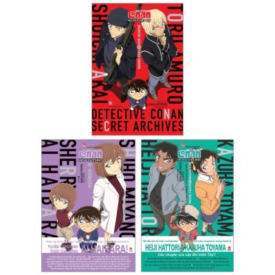 Combo Manga - Thám Tử Lừng Danh Conan: Hồ Sơ Tuyệt Mật - Shuichi Akai & Toru Amuro + Ai Haibara + Heiji Hattori & Kazuha Toyama (Bộ 3 Tập) (2022) - Gosho Aoyama