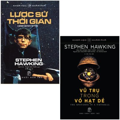 Combo Sách Lược Sử Thời Gian Và Vũ Trụ Trong Vỏ Hạt Dẻ (Bộ 2 Cuốn) (2022) - Stephen Hawking