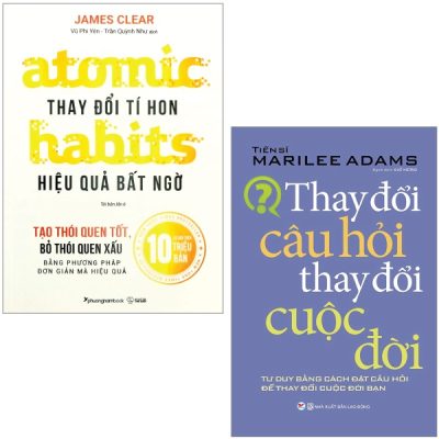 Combo Sách Atomic Habits - Thay Đổi Tí Hon Hiệu Quả Bất Ngờ + Thay Đổi Câu Hỏi Thay Đổi Cuộc Đời (Bộ 2 Cuốn) (2022) - James Clear, TS Marilee Adams