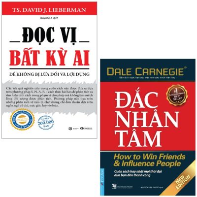 Combo Sách Đọc Vị Bất Kỳ Ai + Đắc Nhân Tâm (Bộ 2 Cuốn) - TS David J Lieberman, Dale Carnegie