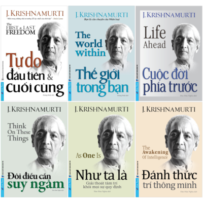 Combo Sách J. Krishnamurti (Bộ 6 Cuốn) - J. Krishnamurti