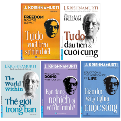 Combo Sách J. Krishnamurti (Bộ 5 Cuốn) - J. Krishnamurti