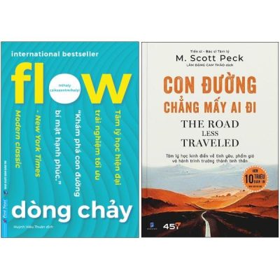 Combo Sách Con Đường Chẳng Mấy Ai Đi + Flow - Dòng Chảy (Bộ 2 Cuốn) - M. Scott Peck, Mihaly Csikszentmihalyi