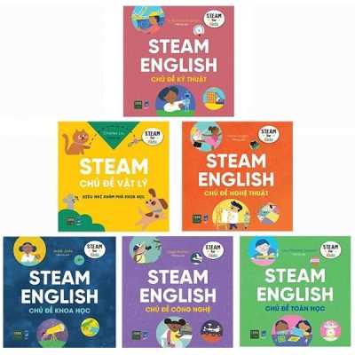 Bộ Sách Steam English: Khoa Học, Công Nghệ, Kỹ Thuật, Nghệ Thuật, Toán Học, Vật Lý (Bộ 6 Cuốn) (2021) - Dori Roberts Stewart, Hope Knight, Charles Liu, Sage Franch, Anjali Joshi, Dr Natoshia Anderson