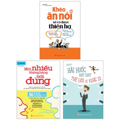 Combo Sách Hài Hước Một Chút Thế Giới Sẽ Khác Đi + Khéo Ăn Nói Sẽ Có Được Thiên Hạ + Nói Nhiều Không Bằng Nói Đúng - 36 Bí Quyết Để Chiếm Được Cảm Tình Của Người Khác (Bộ 3 Cuốn) - Lưu Chấn Hồng, Trác Nhã