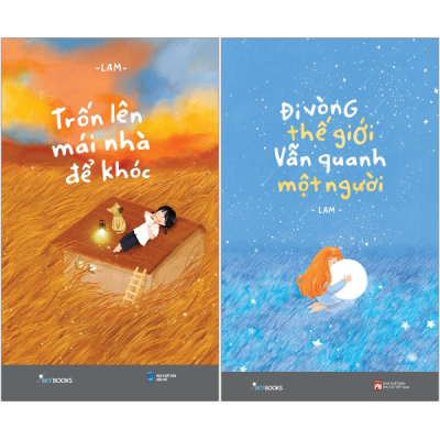 Combo Sách Đi Vòng Thế Giới Vẫn Quanh Một Người + Trốn Lên Mái Nhà Để Khóc (Bộ 2 Cuốn) - Lam