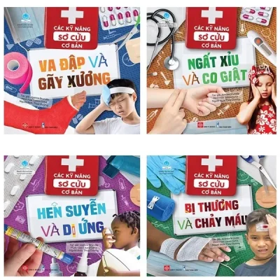 Sách Các Kỹ Năng Sơ Cứu Cơ Bản (Bộ 4 Cuốn) (2021) - Joanna Brundle, Laura Gatie
