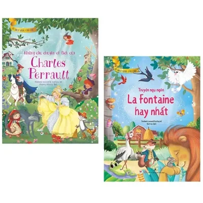 Sách Tủ Sách Vàng Dành Cho Con: Truyện Ngụ Ngôn La Fontaine Hay Nhất + Những Câu Chuyện Cổ Tích Của Charles Perrault (Bộ 2 Cuốn) (2020) - Stefania Leonardi Harley