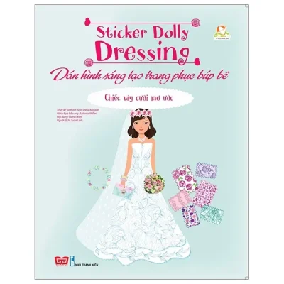 Sticker Dolly Dressing - Dán Hình Sáng Tạo Trang Phục Búp Bê - Chiếc Váy Cưới Mơ Ước (2017) - Usbone