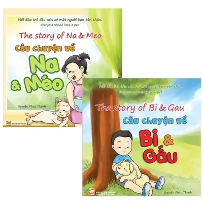 Truyện Trang Song Ngữ - Bi & Gấu + Na & Méo (Bộ 2 Cuốn) (2018) - Nguyễn Phúc Thanh