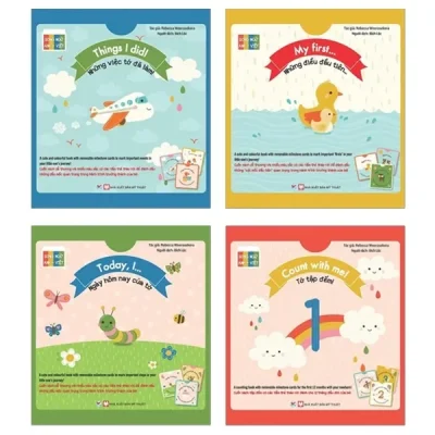 Sách Tương Tác - Song Ngữ Anh Việt: Tớ Tập Đếm + Những Điều Đầu Tiên + Những Việc Tớ Đã Làm + Ngày Hôm Nay Của Tớ (Bộ 4 Cuốn) (2021) - Rebecca Weerasekera