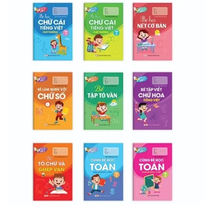 Sách Bé Tự Tin Bước Vào Lớp 1: Dành Cho Bé Từ 03 - 6 Tuổi (Bộ 9 Cuốn) (2020) - Vân Hương
