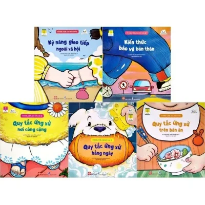 Combo Sách Kỹ Năng Sống Đầu Đời Cho Bé (Bộ 5 Cuốn) (2021) - Thẩm Viên, Khương Tĩnh Á