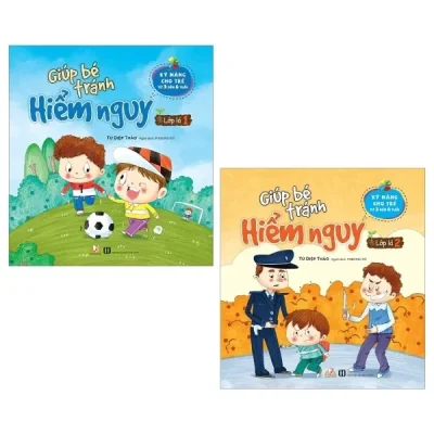 Combo Giúp Bé Tránh Hiểm Nguy - Lớp Lá 1 Và 2 (Bộ 2 Cuốn) (2019) - Tứ Diệp Thảo