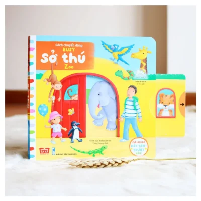 Sách Chuyển Động - Busy - Zoo - Sở Thú (2018) - Rebecca Finn