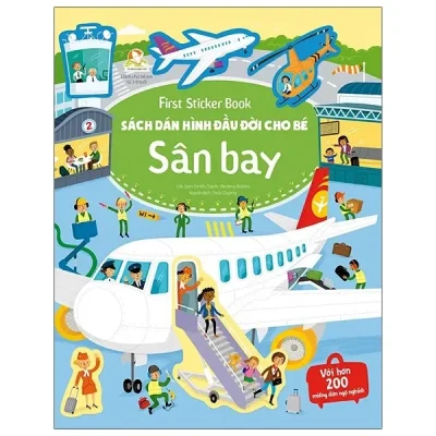 First Sticker Book - Sách Dán Hình Đầu Đời Cho Bé - Sân Bay (2021) - Sam Smith