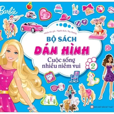 Bộ Sách Dán Hình Barbie - Cuộc Sống Nhiều Niềm Vui (Tập 2) - Nhiều Tác Giả