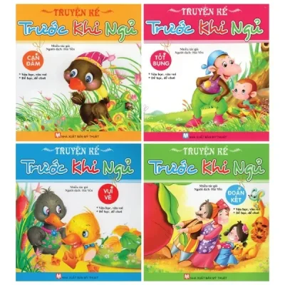Sách Truyện Kể Trước Khi Đi Ngủ: Tốt Bụng + Can Đảm + Đoàn Kết + Vui Vẻ (Bộ 4 Cuốn) (2022) - Nhiều Tác Giả