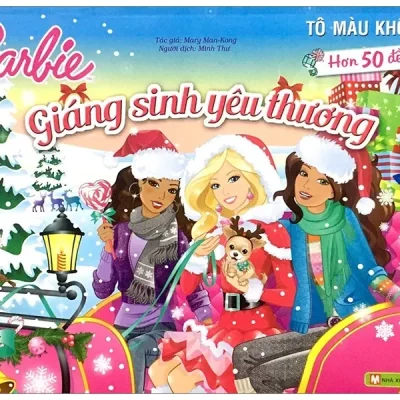 Barbie Giáng Sinh Yêu Thương - Tô Màu Khổ Lớn Với Hơn 50 Đề Can (2018)