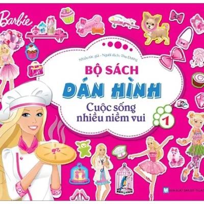 Bộ Sách Dán Hình Barbie - Cuộc Sống Nhiều Niềm Vui (Tập 1) - Nhiều Tác Giả